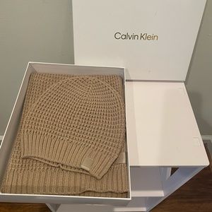 Calvin Klein hat and scarf